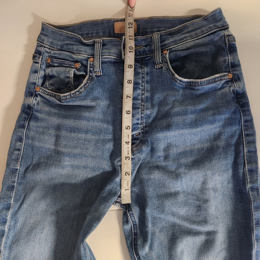 MOTHER The Tripper Ankle Jeans - High Waisted Cropped Flare - Size 27 - Picture 10 of 12